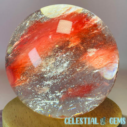 Red Smelted Quartz Large Sphere