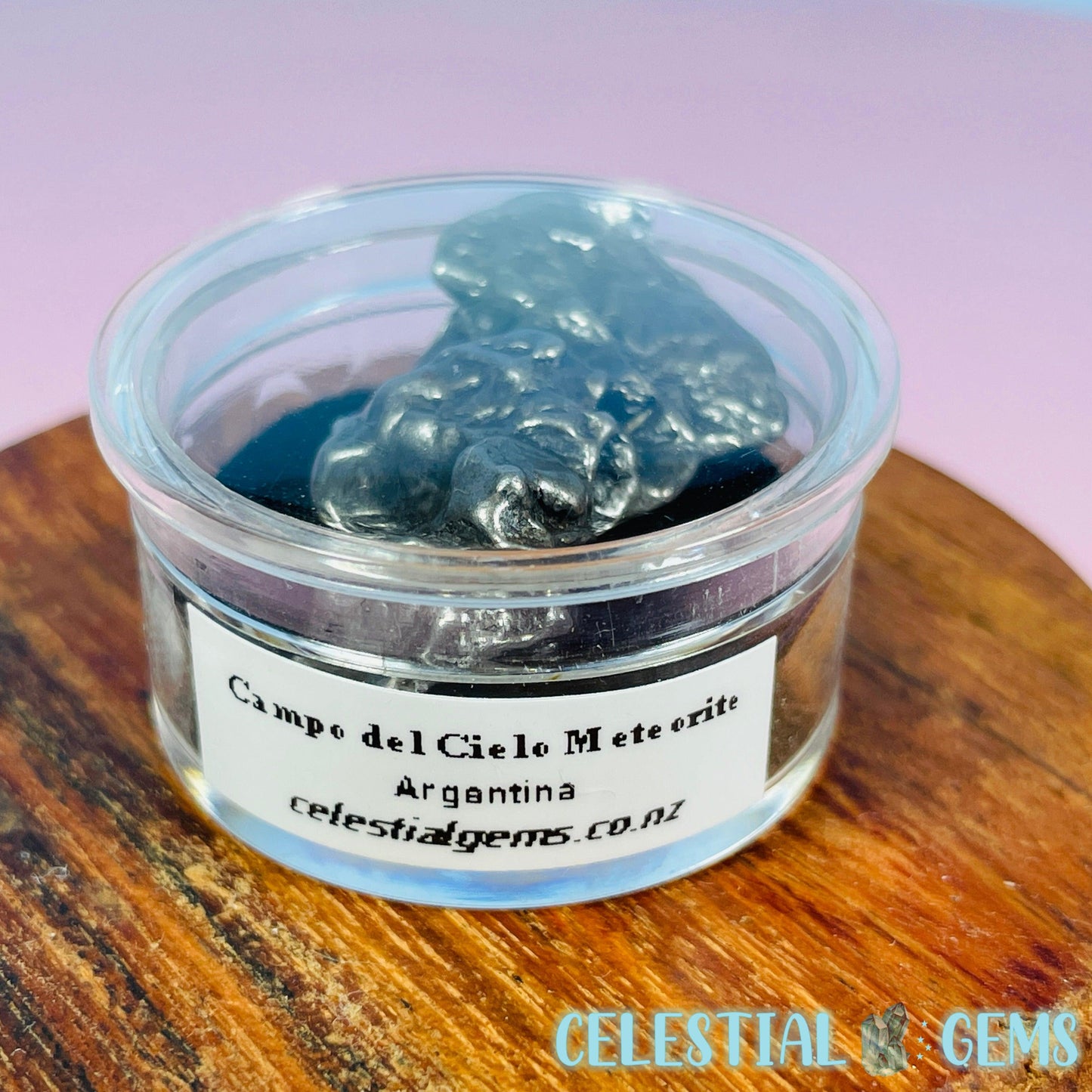 Argentina 'Campo del Cielo' Mini Meteorite Piece in Specimen Pottle