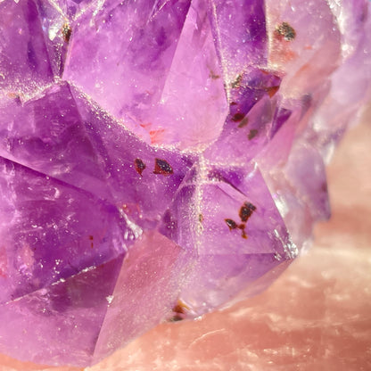 Dark Amethyst Medium Standing Cluster (Video)