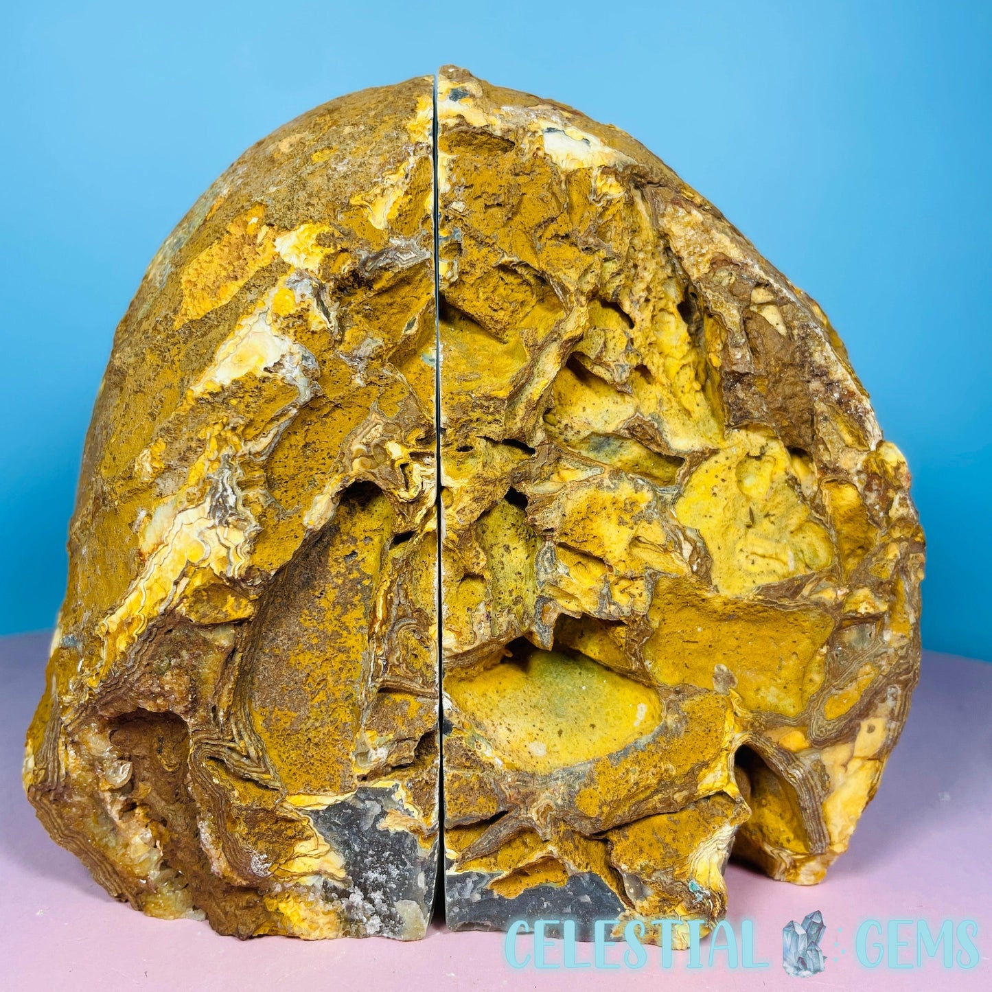 Natural Agate Medium Pair of Bookends