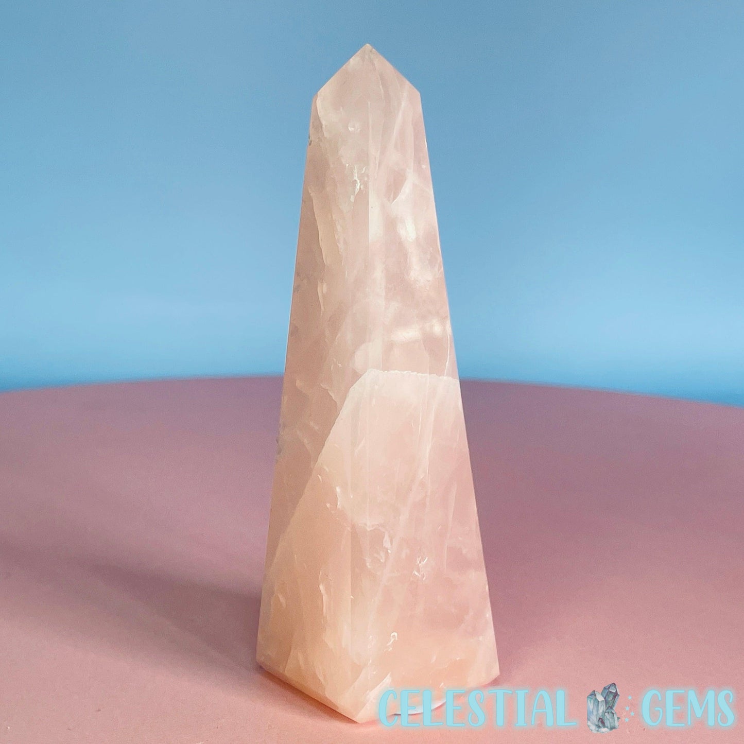 Rose Quartz Obelisk Small Tower