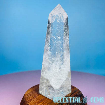 Rutilated Clear Quartz Small Obelisk Tower