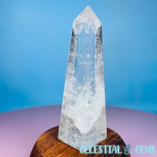 Rutilated Clear Quartz Small Obelisk Tower