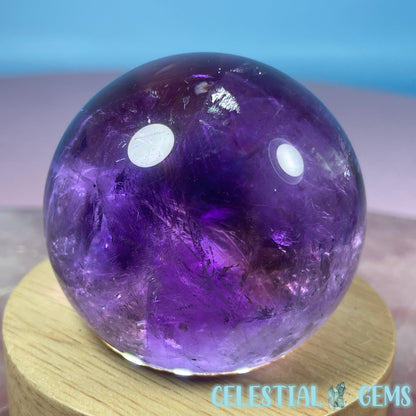 A Grade Bolivian Phantom Ametrine Medium Sphere (Video)