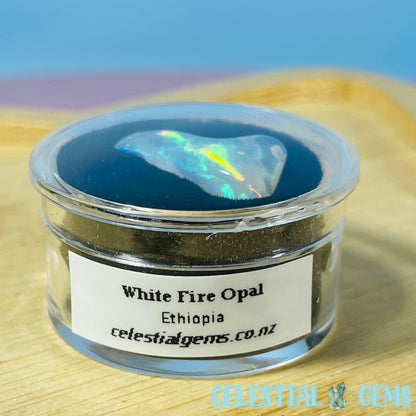 AAA Ethiopian 'Fire' Welo Opal Polished Mini Crystal in Specimen Pottle (Video)