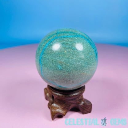 Chrysocolla + Shattuckite Medium Sphere