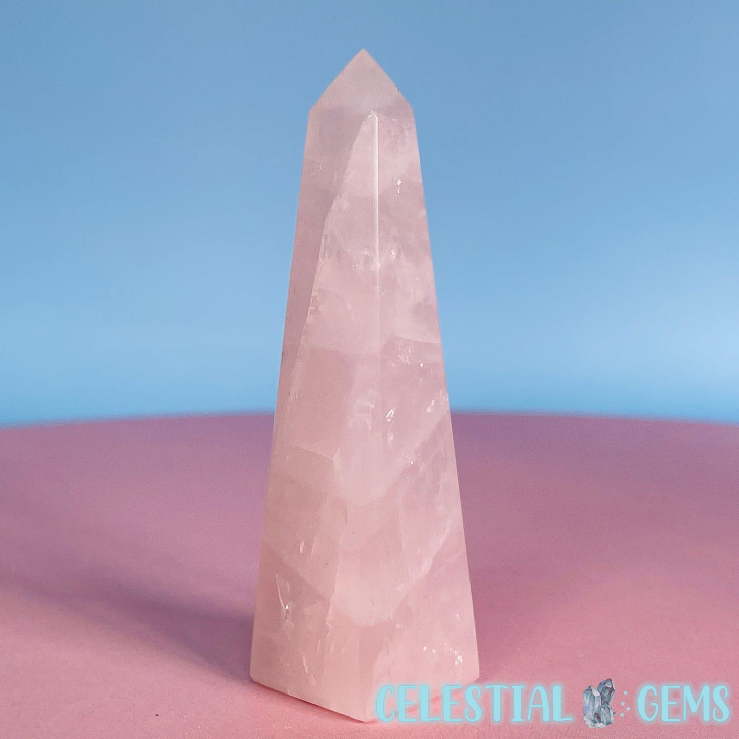 Rose Quartz Obelisk Small Tower