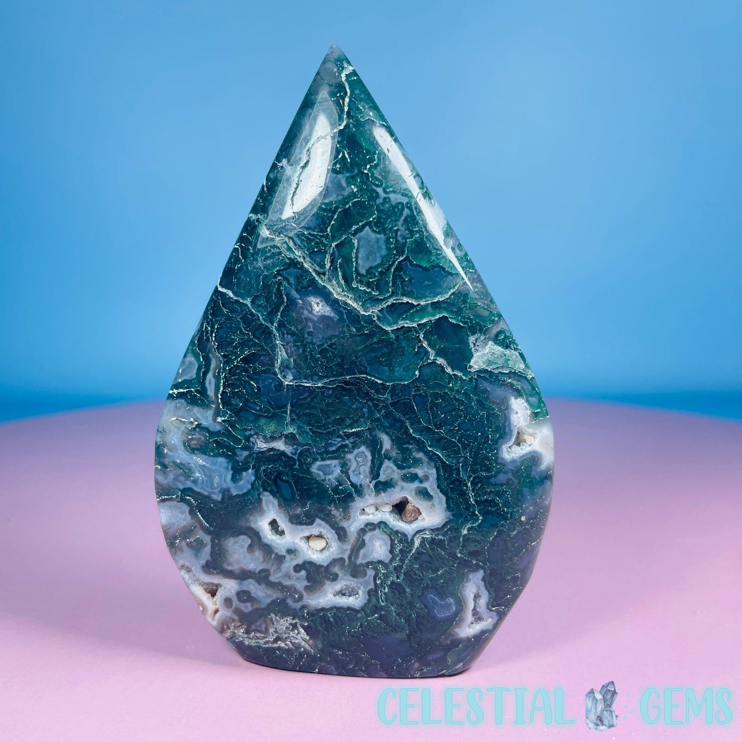 Moss Agate Medium Freeform