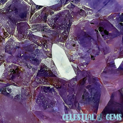 Dark Amethyst Large Cluster Freeform (with baby Quartz)