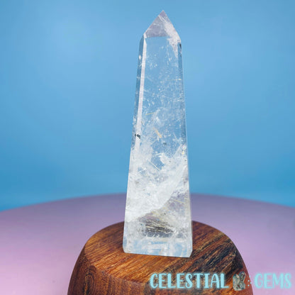 Rutilated Clear Quartz Small Obelisk Tower