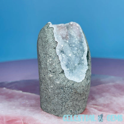 Mixed Zeolite Druzy Geode Medium Standing Freeform