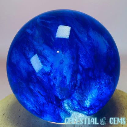 Blue Smelted Quartz Medium Sphere