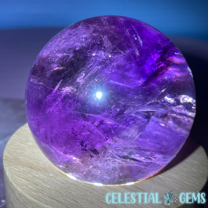 A Grade Bolivian Phantom Ametrine Medium Sphere (Video)