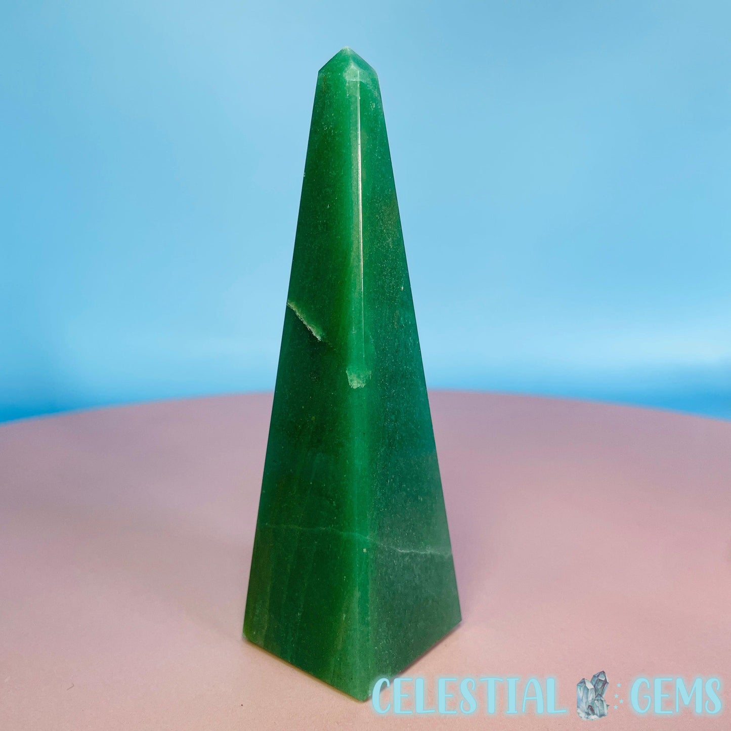 Green Aventurine Obelisk Small-Medium Tower