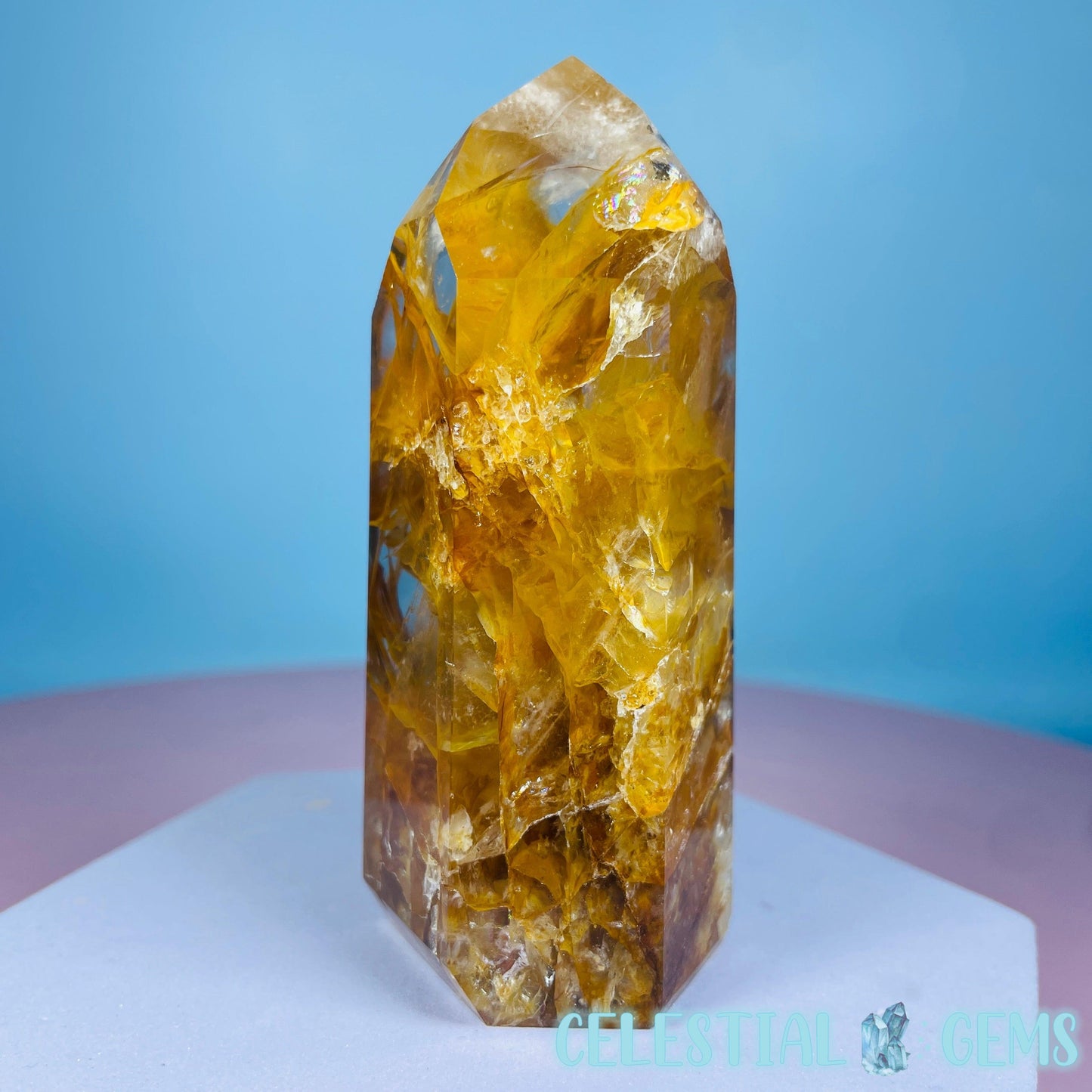 High Grade Golden Healer Quartz Medium Tower