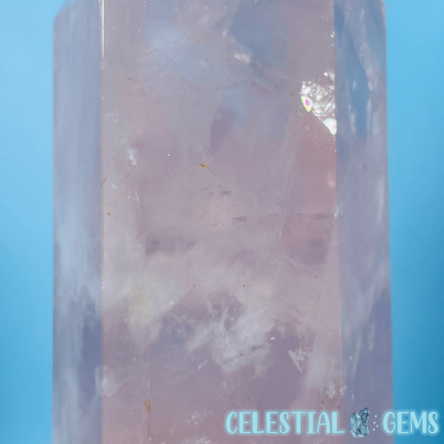 High Grade Rose Quartz Large Chunky Tower (Video)