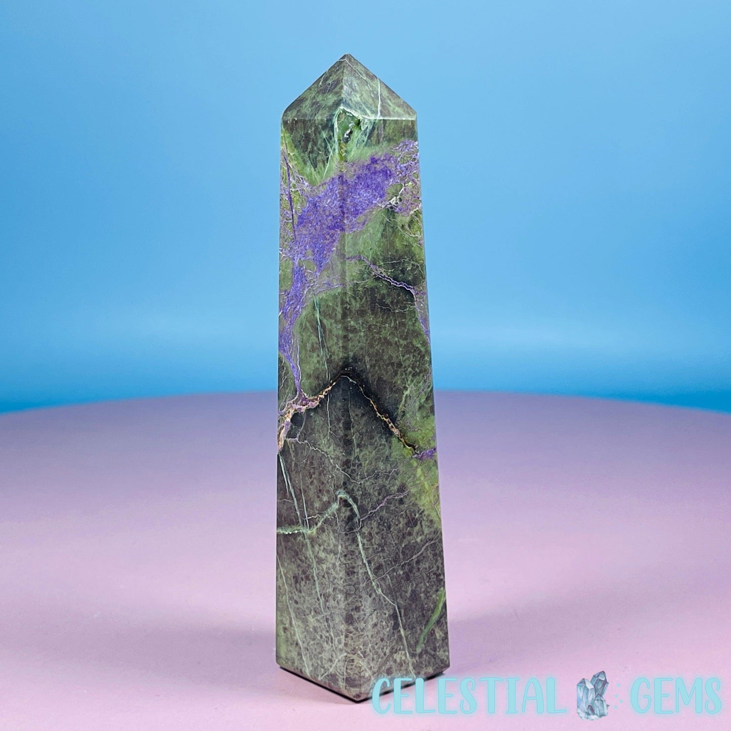 Atlantisite (Stichtite + Serpentine) Obelisk Medium Tower