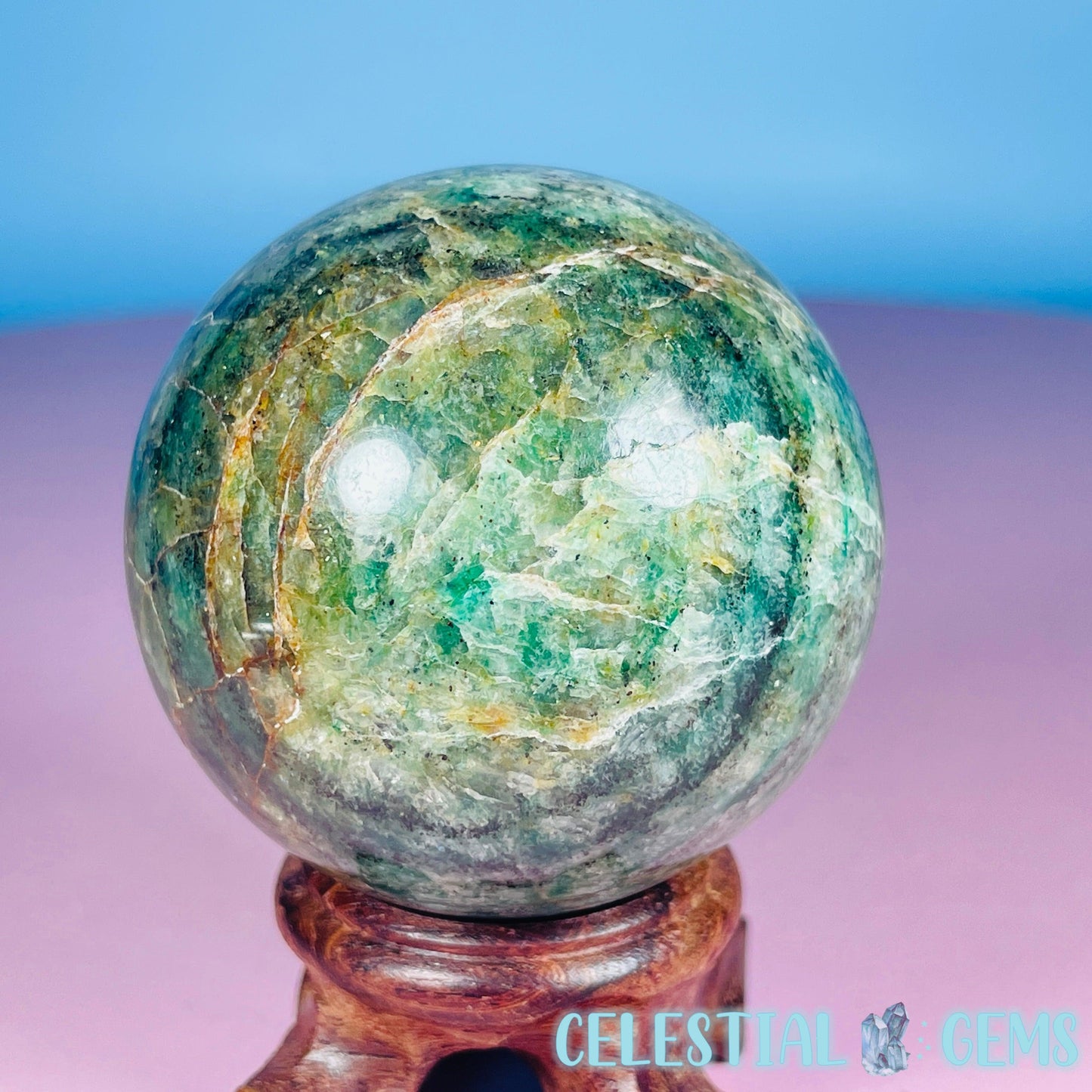 Green Kyanite Schist Medium Sphere