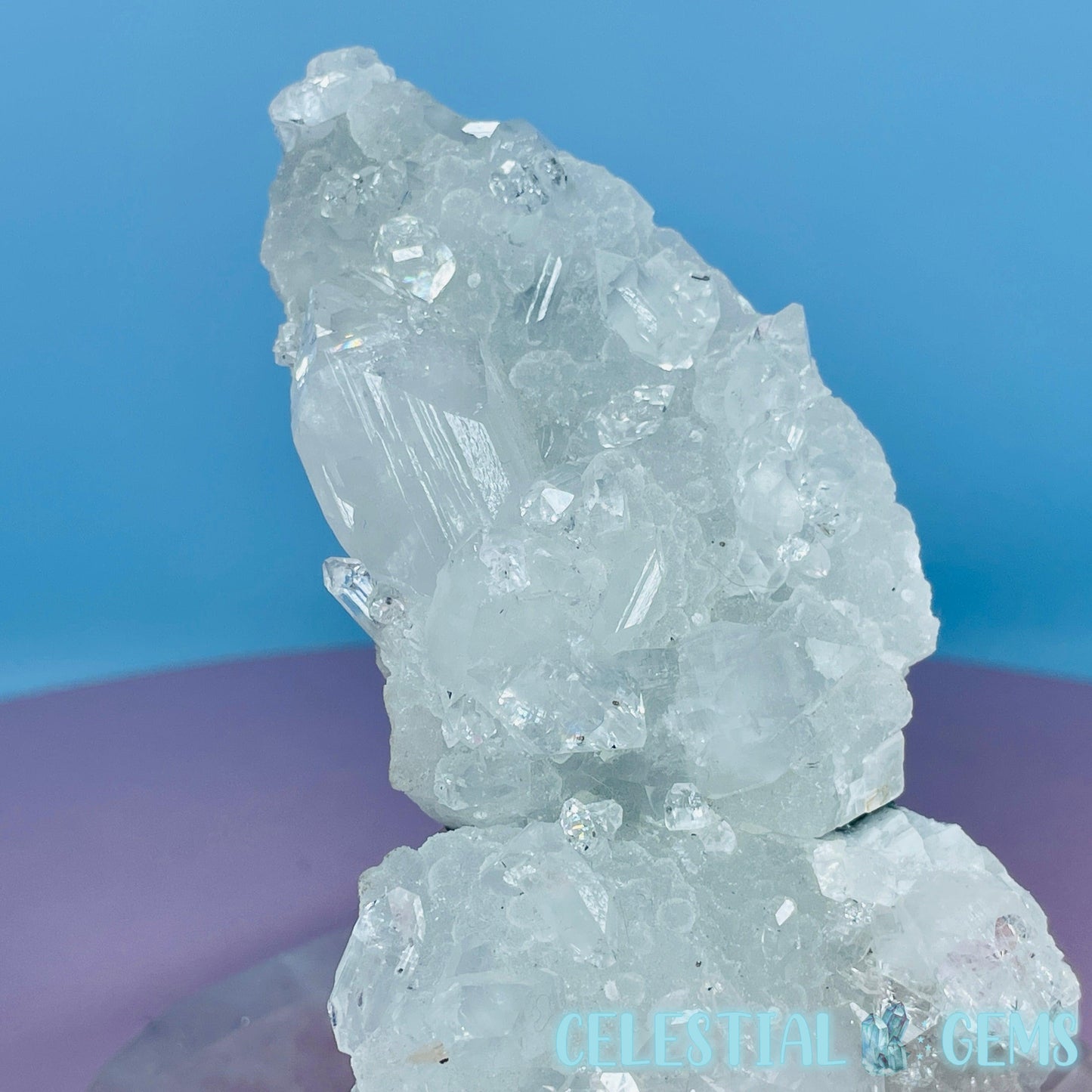 A Grade Diamond Apophyllite + White Chalcedony Medium Cluster