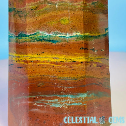 Red/Green Ocean Jasper Large Chunky Tower