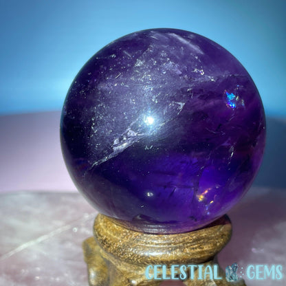A Grade Bolivian Phantom Ametrine Medium Sphere (Video)
