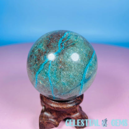 Chrysocolla + Shattuckite Medium Sphere