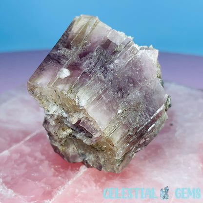 Purple Spanish Aragonite Twinned Crystal Specimen