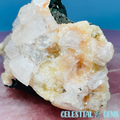 Peach Heulandite Cluster Geode Medium Freeform