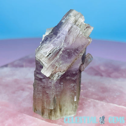 Purple Spanish Aragonite Twinned Crystal Specimen