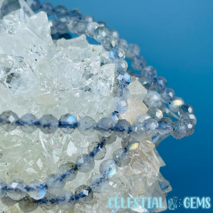 Labradorite Faceted 4mm Bracelet