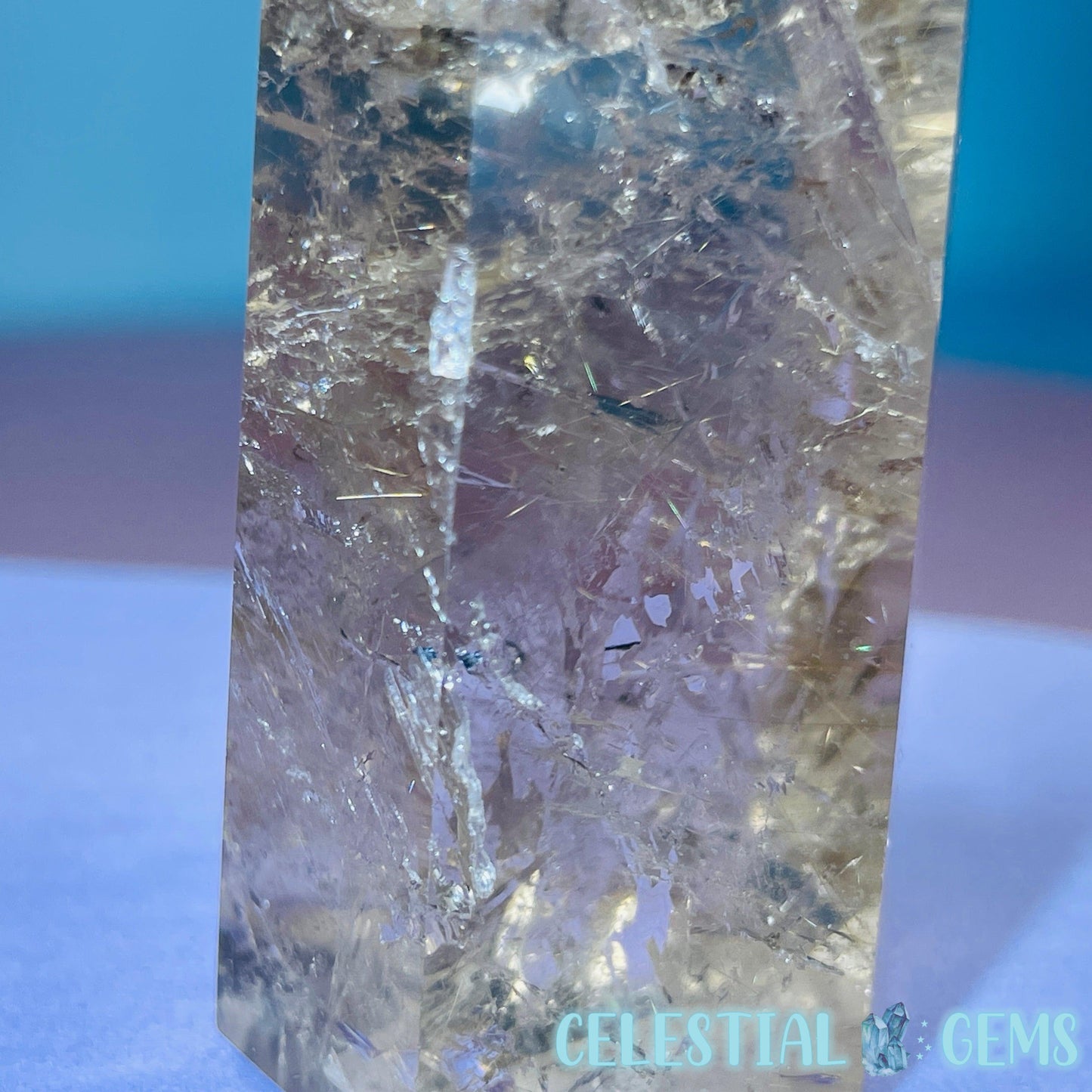 Rutilated Smoky Quartz Small Tower