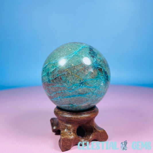 Chrysocolla + Shattuckite Medium Sphere