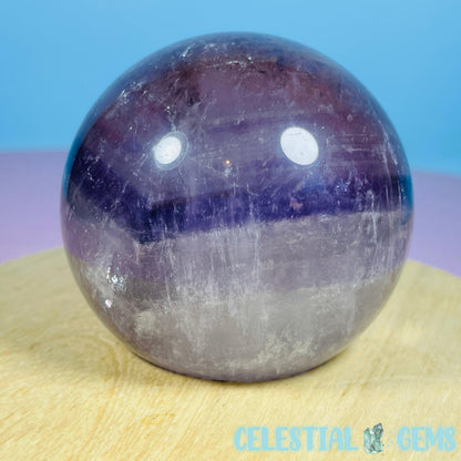 High Grade 'Trapiche' Phantom Amethyst Medium Sphere (Video)