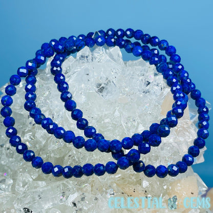 Lapis Lazuli Faceted 4mm Bracelet