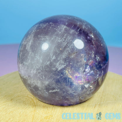 High Grade 'Trapiche' Phantom Amethyst Medium Sphere (Video)