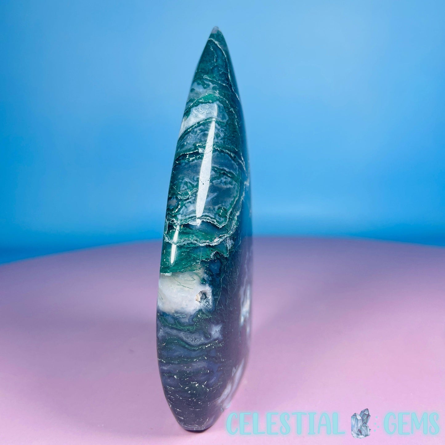 Moss Agate Medium Freeform