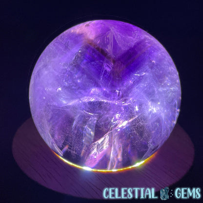A Grade Bolivian Phantom Ametrine Medium Sphere (Video)