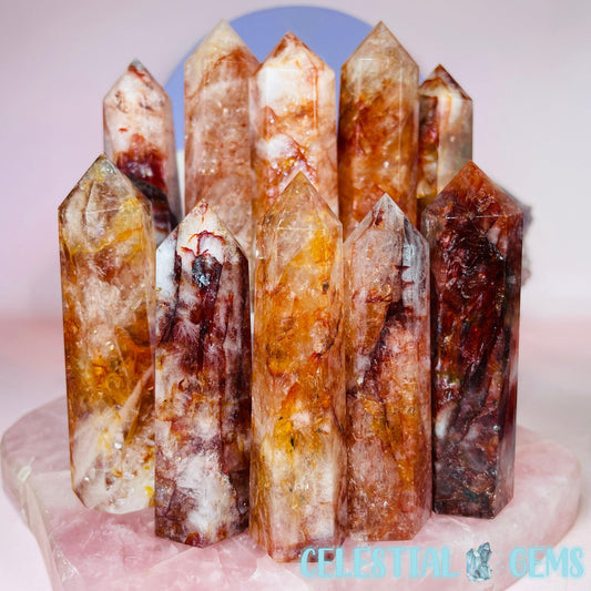 High Quality Fire Quartz Small Tower