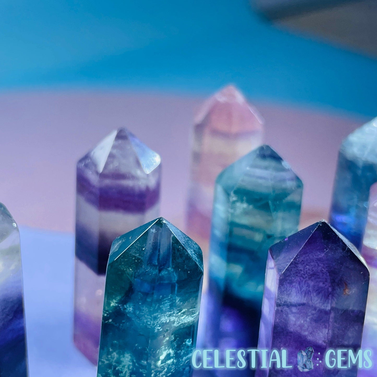 Rainbow Fluorite Mini Point