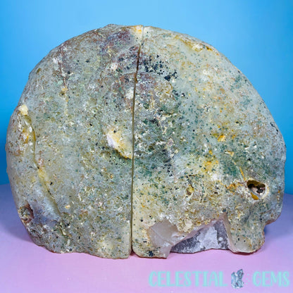 Natural Agate Large Pair of Bookends