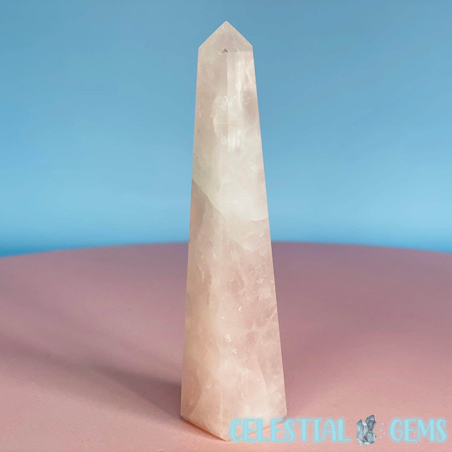 Rose Quartz Obelisk Small Tower