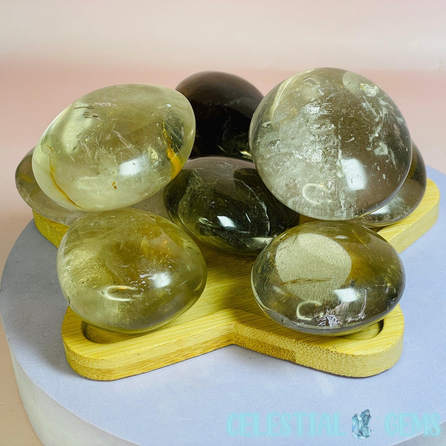 Pale Smoky Quartz Palmstone