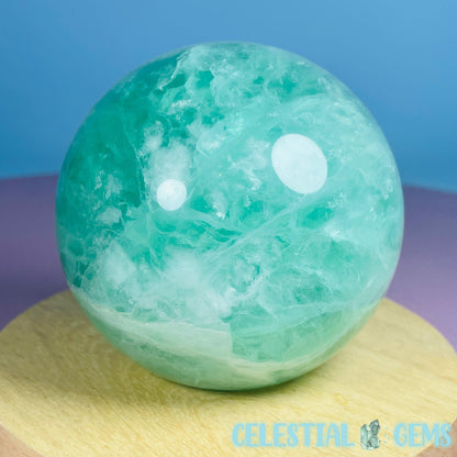 Green Fluorite Large Sphere (UV Reactive)