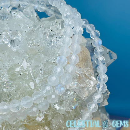 Moonstone Faceted 4mm Bracelet