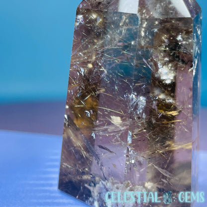 Rutilated Smoky Quartz Small Tower
