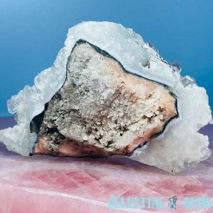 A Grade Diamond Apophyllite + Heulandite Medium Cluster