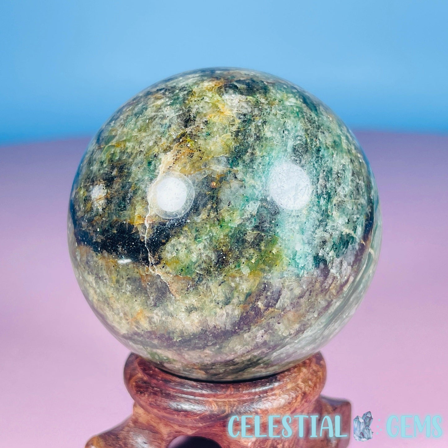 Green Kyanite Schist Medium Sphere