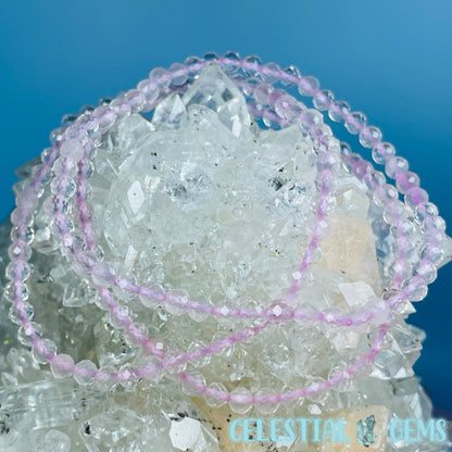 Rose Quartz Faceted 4mm Bracelet