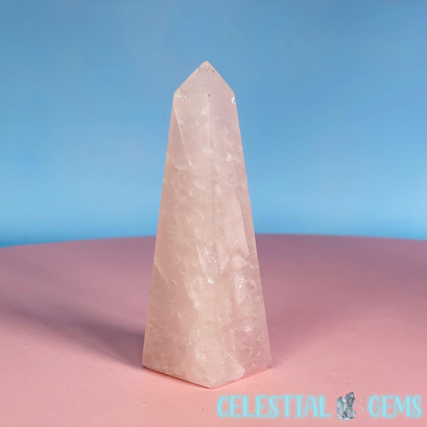 Rose Quartz Obelisk Small Tower