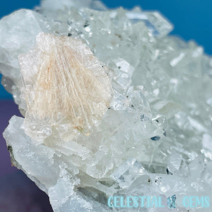 A Grade Diamond Apophyllite + Peach Stilbite Medium Cluster